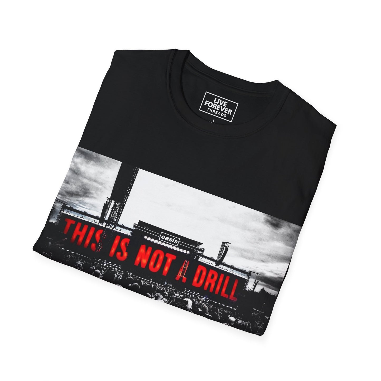 Oasis 25 World Tour T-Shirt THIS IS NOT A DRILL Vintage Concert Tee, Unisex Graphic Tee