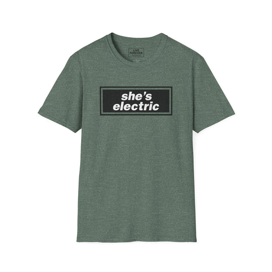 "She’s Electric" Oasis-Inspired Retro Lyric T-shirt