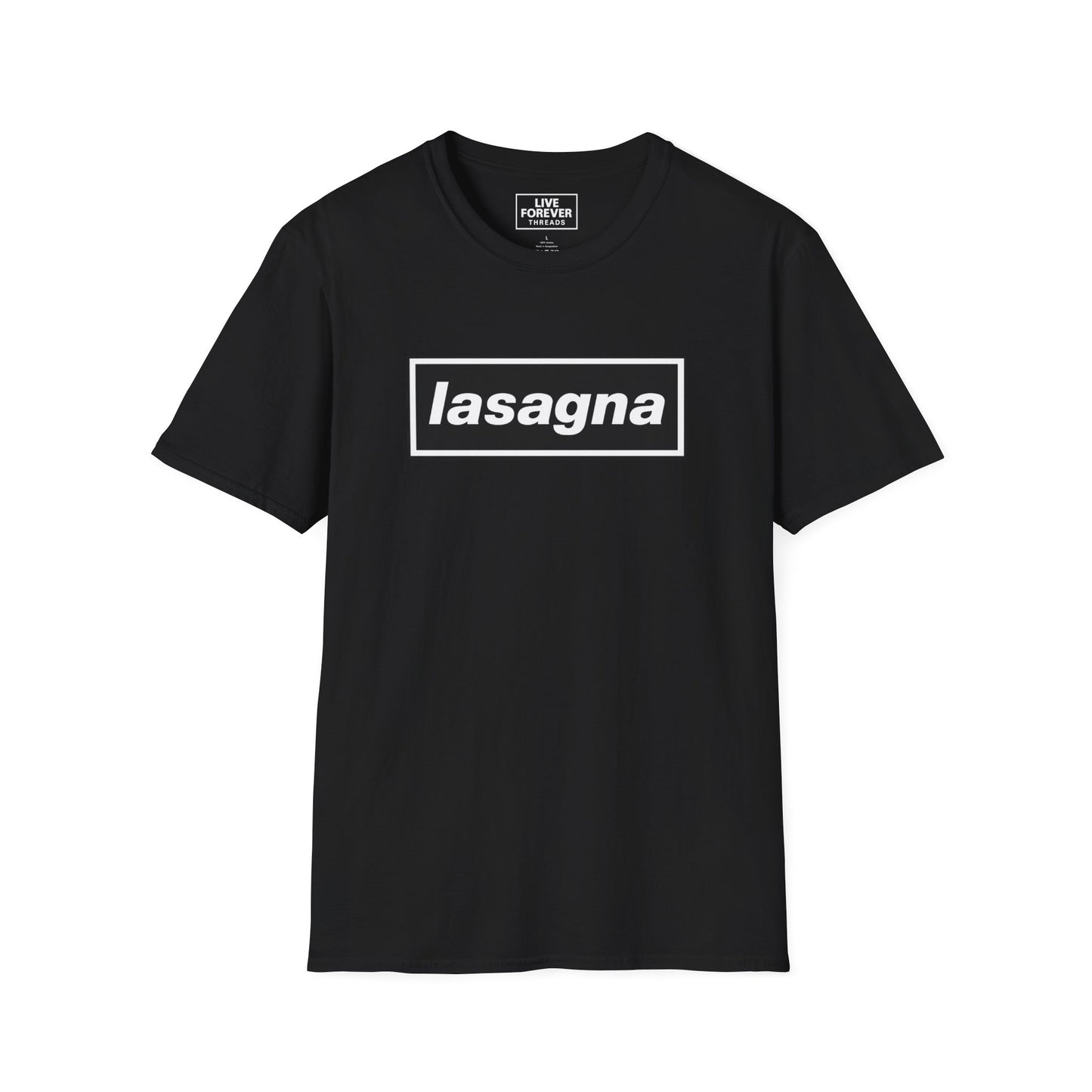 Classic Oasis Inspired Digsy's Dinner 'Lasagna' Lyric T-Shirt for true fans