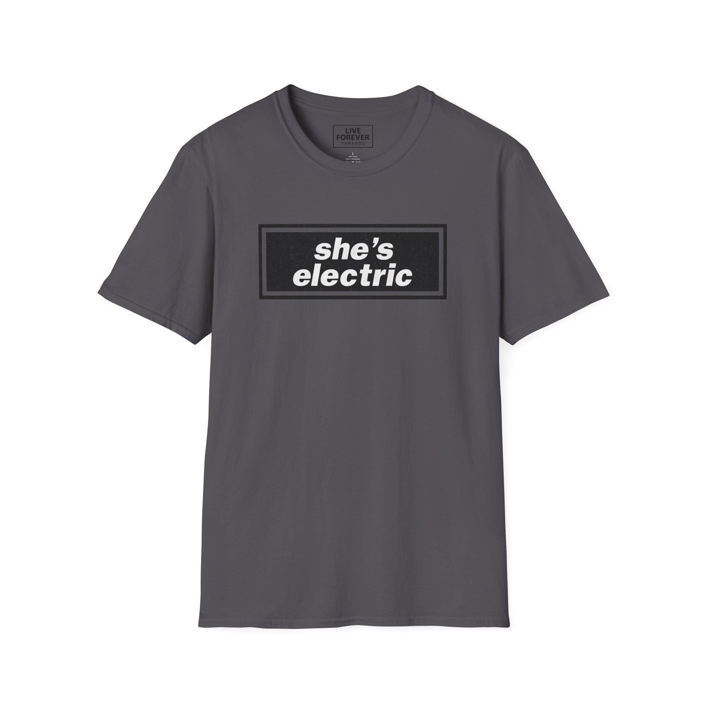 "She’s Electric" Oasis-Inspired Retro Lyric T-shirt