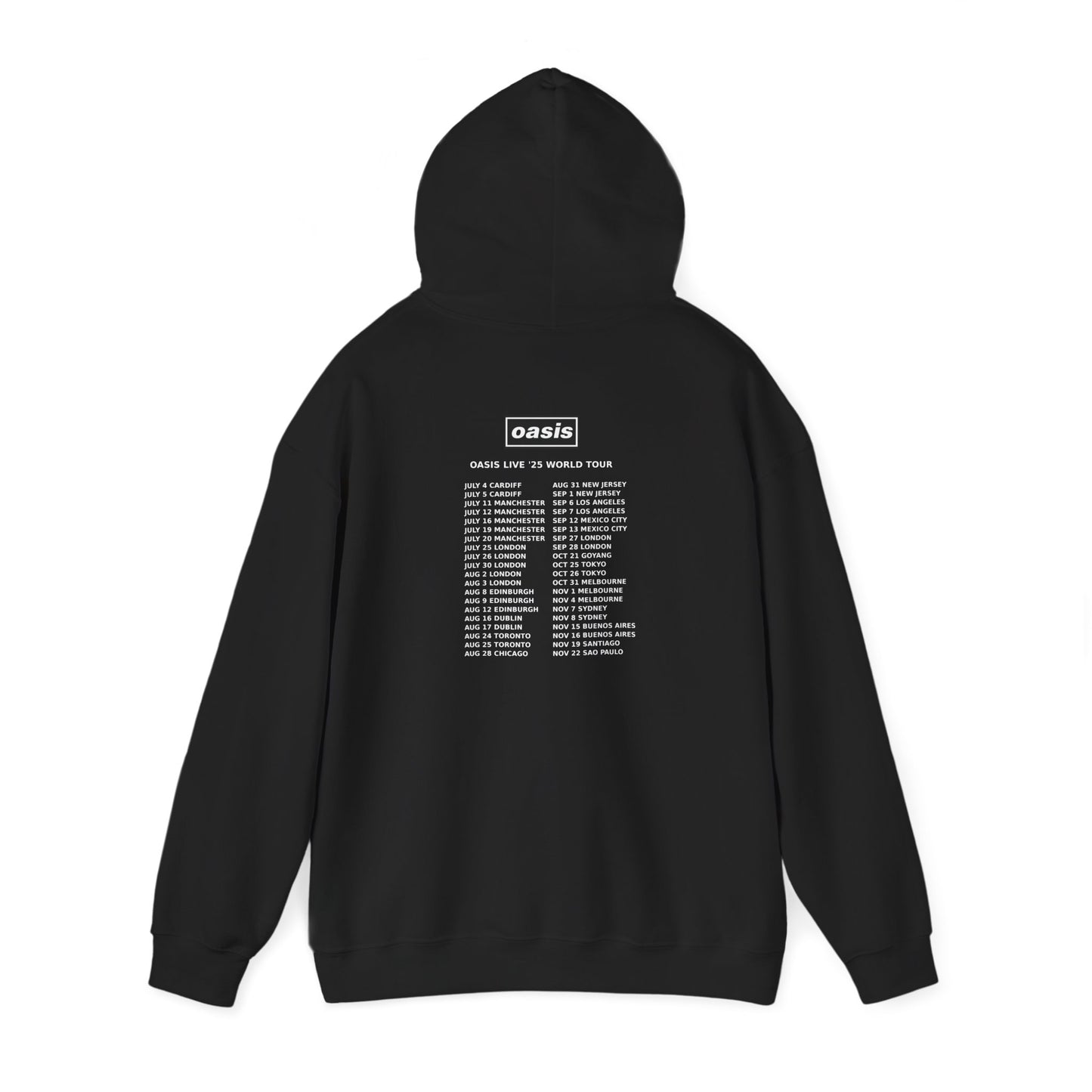 Oasis “Max Volume” Tour Hoodie – Live ’25 Rock Band Merch for Britpop Fans