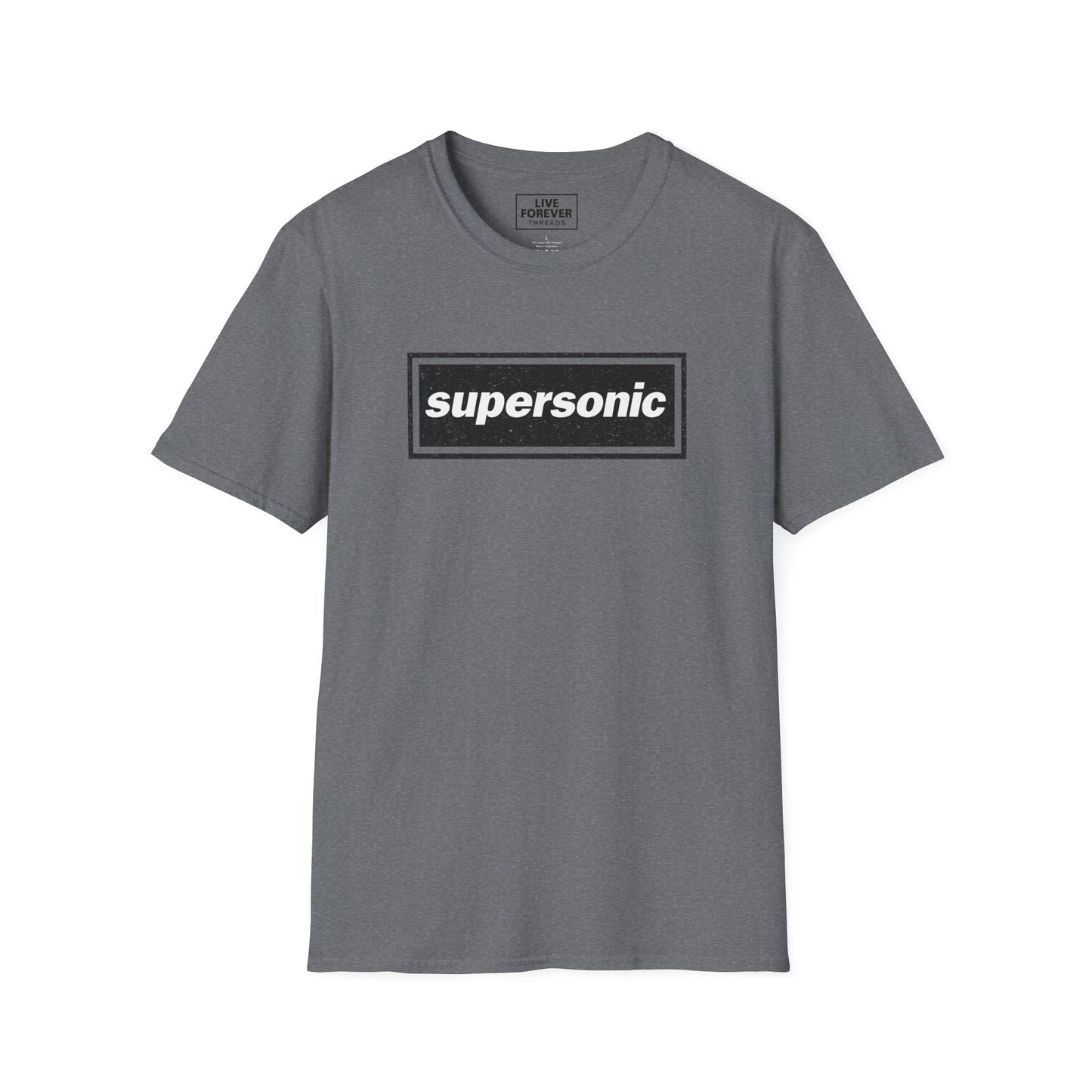 Oasis Inspired 'Supersonic' Lyric Logo T-Shirt