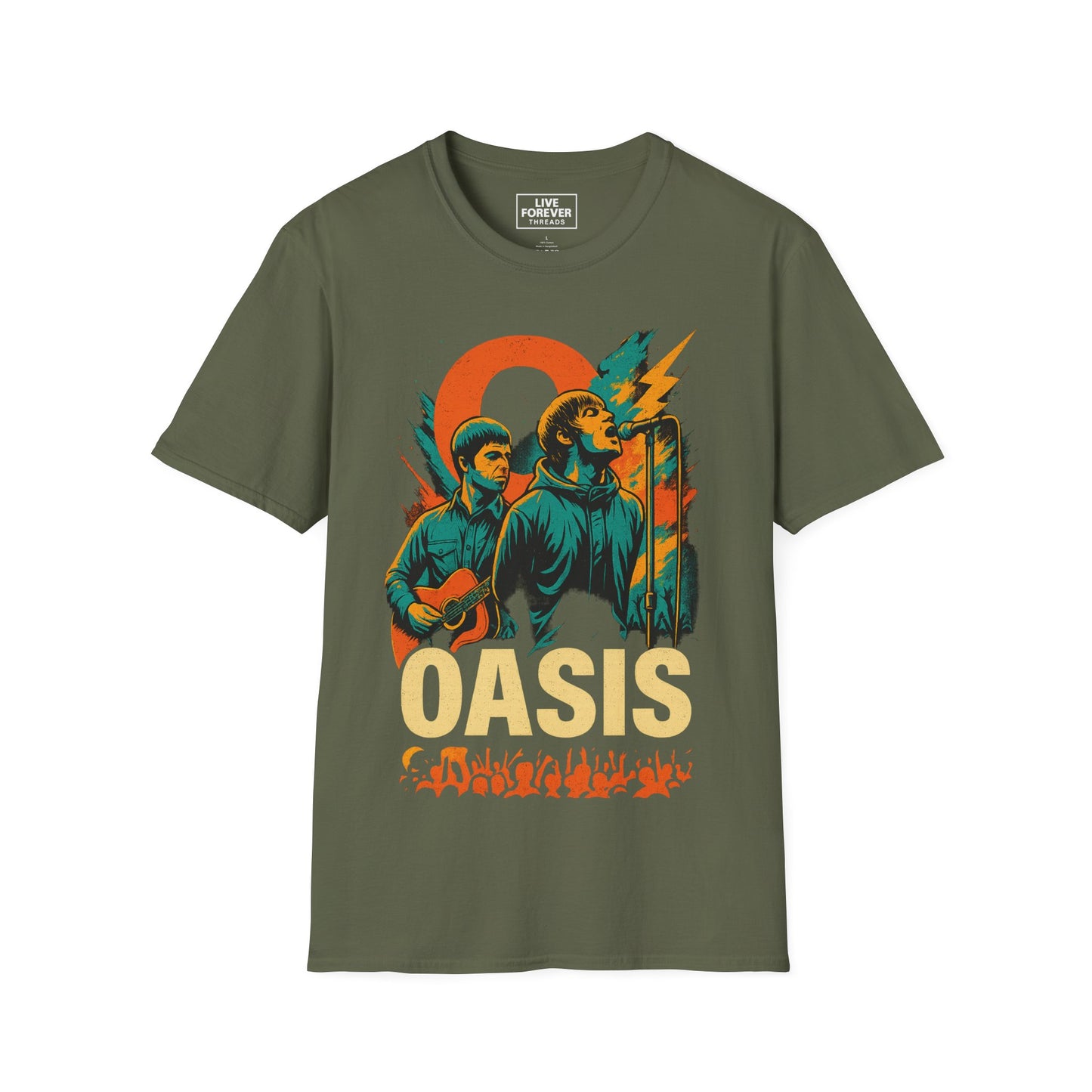 Oasis Reunion Tour Graphic Tee – Liam & Noel Live Forever Design
