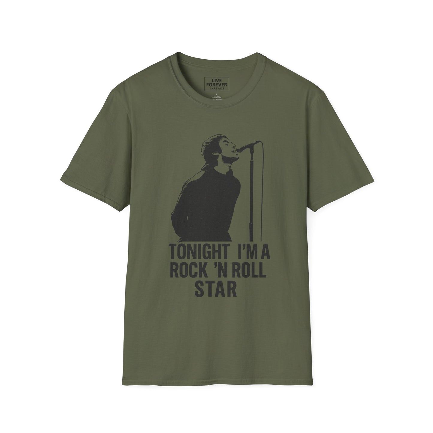 Oasis inspired lyric 'Tonight I’m a Rock 'n' Roll Star' T-Shirt – Liam Gallagher