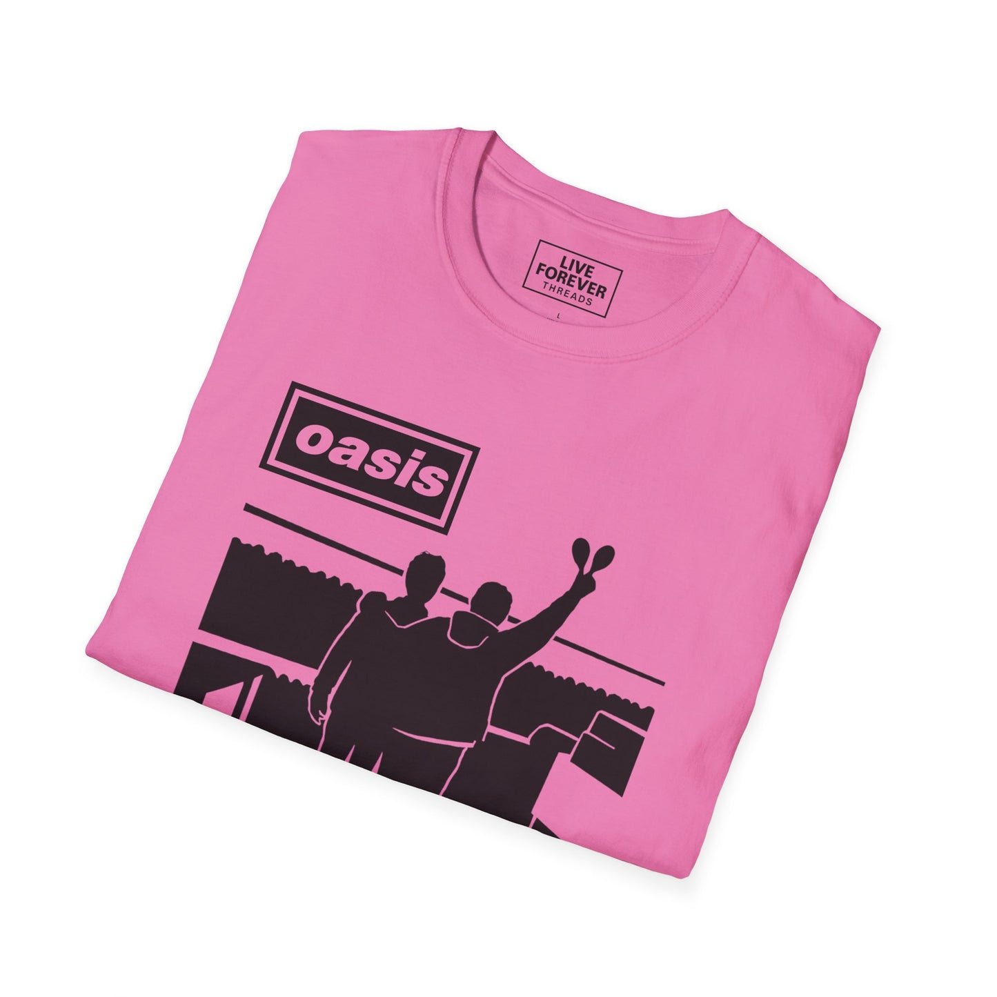 Oasis Stand By Me Inspired T-Shirt – Britpop Fan Silhouette Tee for Music Lovers"