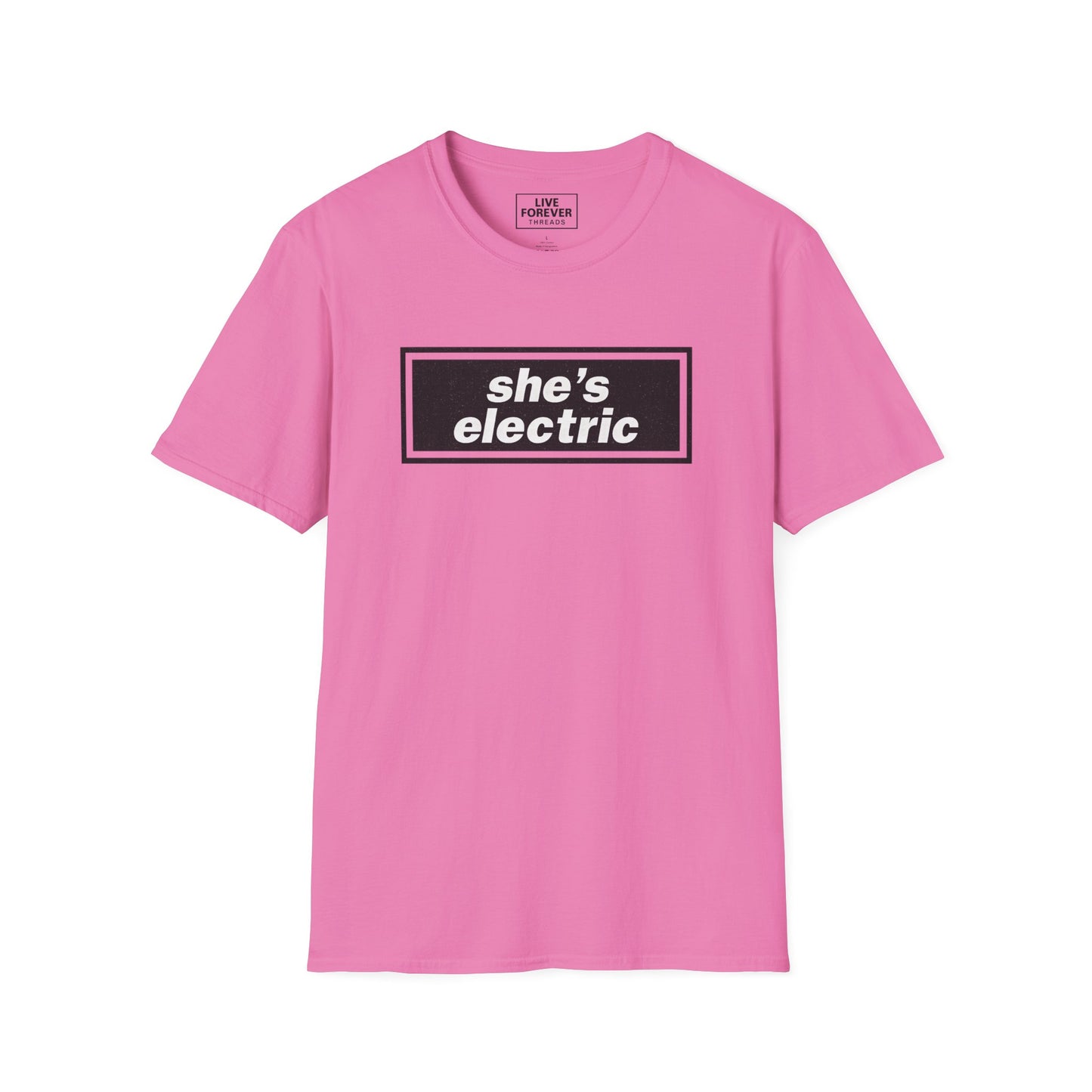 "She’s Electric" Oasis-Inspired Retro Lyric T-shirt
