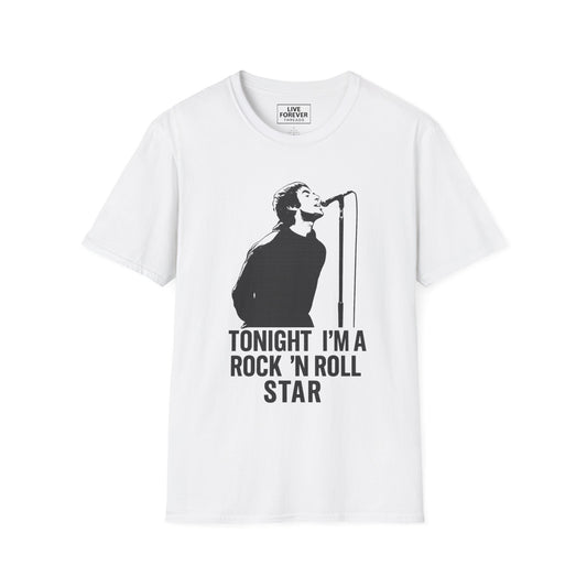 Oasis inspired lyric 'Tonight I’m a Rock 'n' Roll Star' T-Shirt – Liam Gallagher