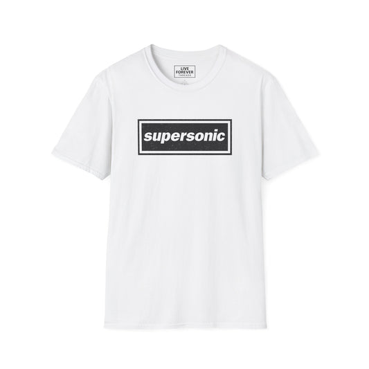 Oasis Inspired 'Supersonic' Lyric Logo T-Shirt