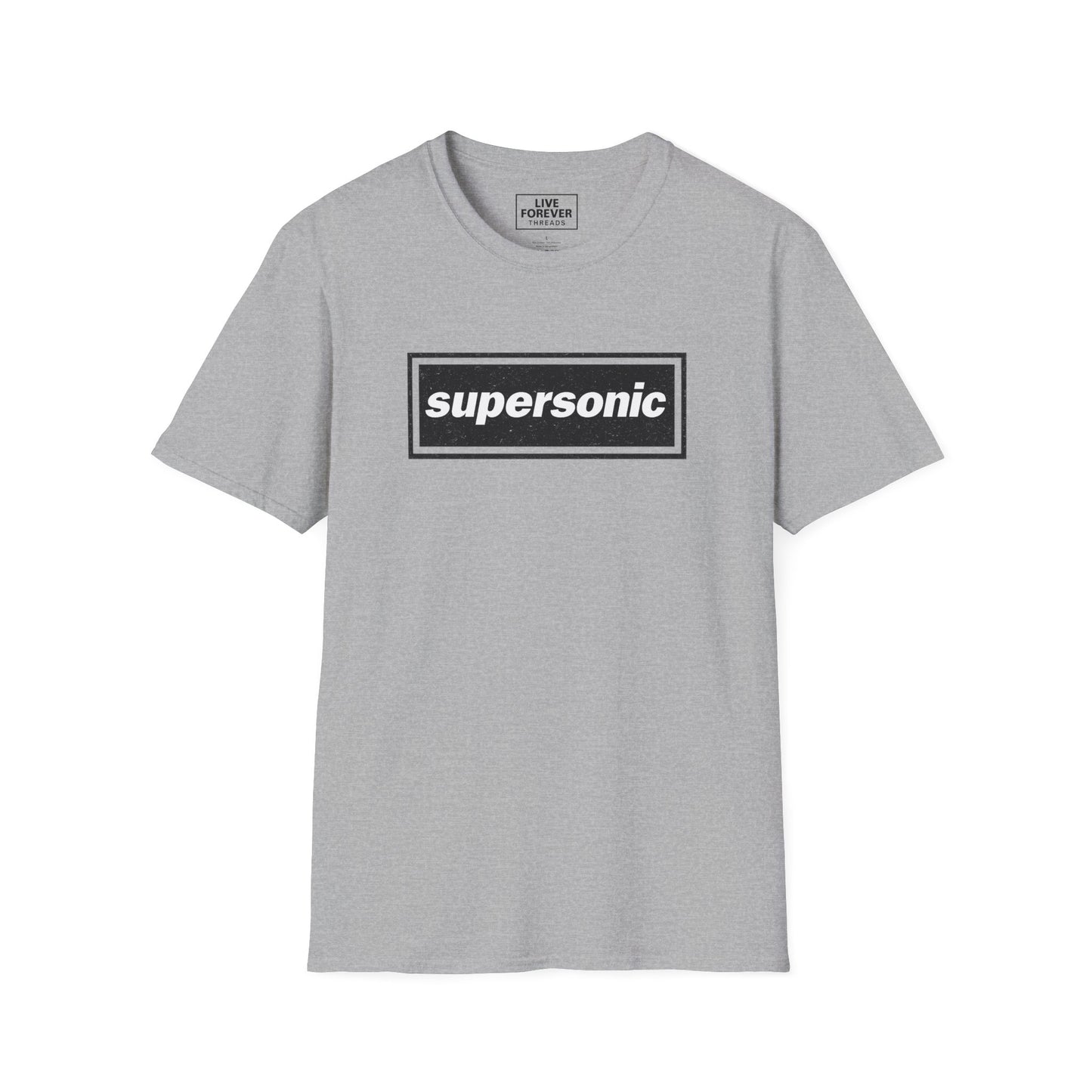 Oasis Inspired 'Supersonic' Lyric Logo T-Shirt