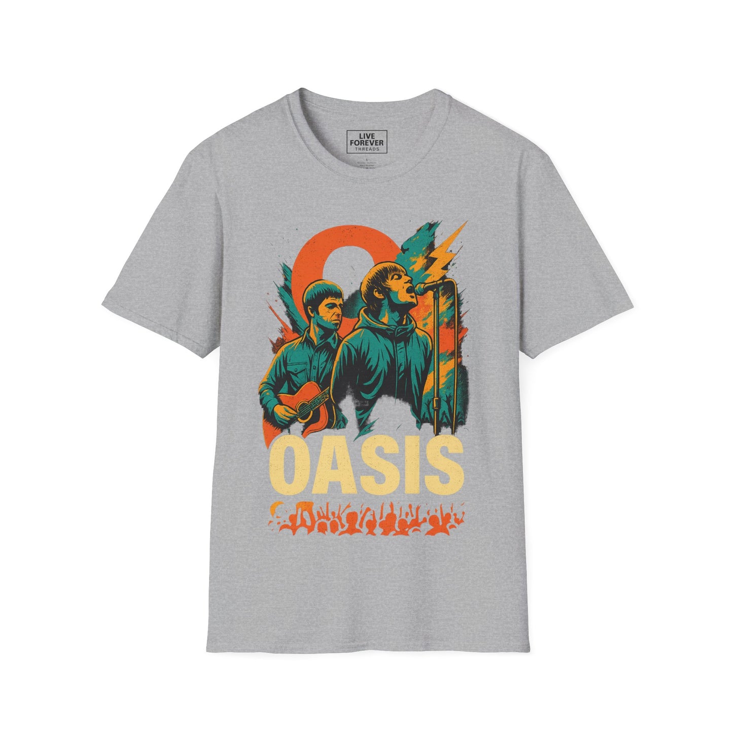 Oasis Reunion Tour Graphic Tee – Liam & Noel Live Forever Design