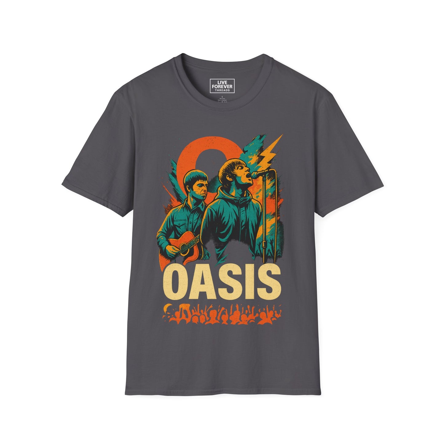 Oasis Reunion Tour Graphic Tee – Liam & Noel Live Forever Design