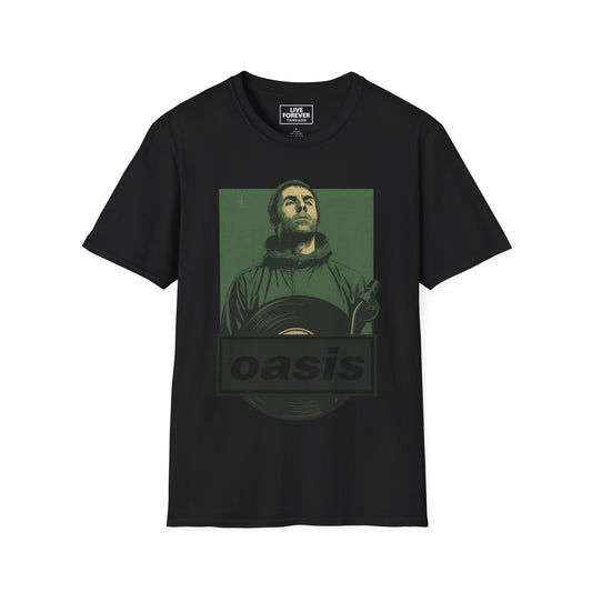 Oasis Liam Vinyl T Shirt – Limited Edition