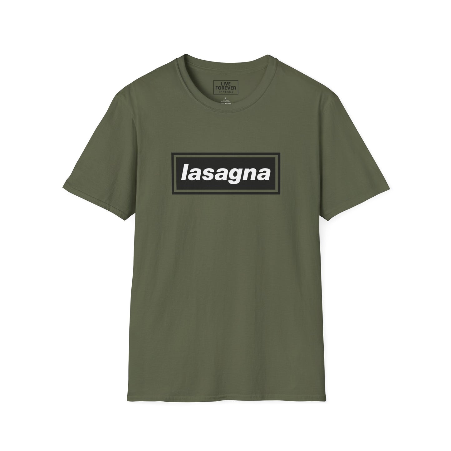 Classic Oasis Inspired Digsy's Dinner 'Lasagna' Lyric T-Shirt for true fans