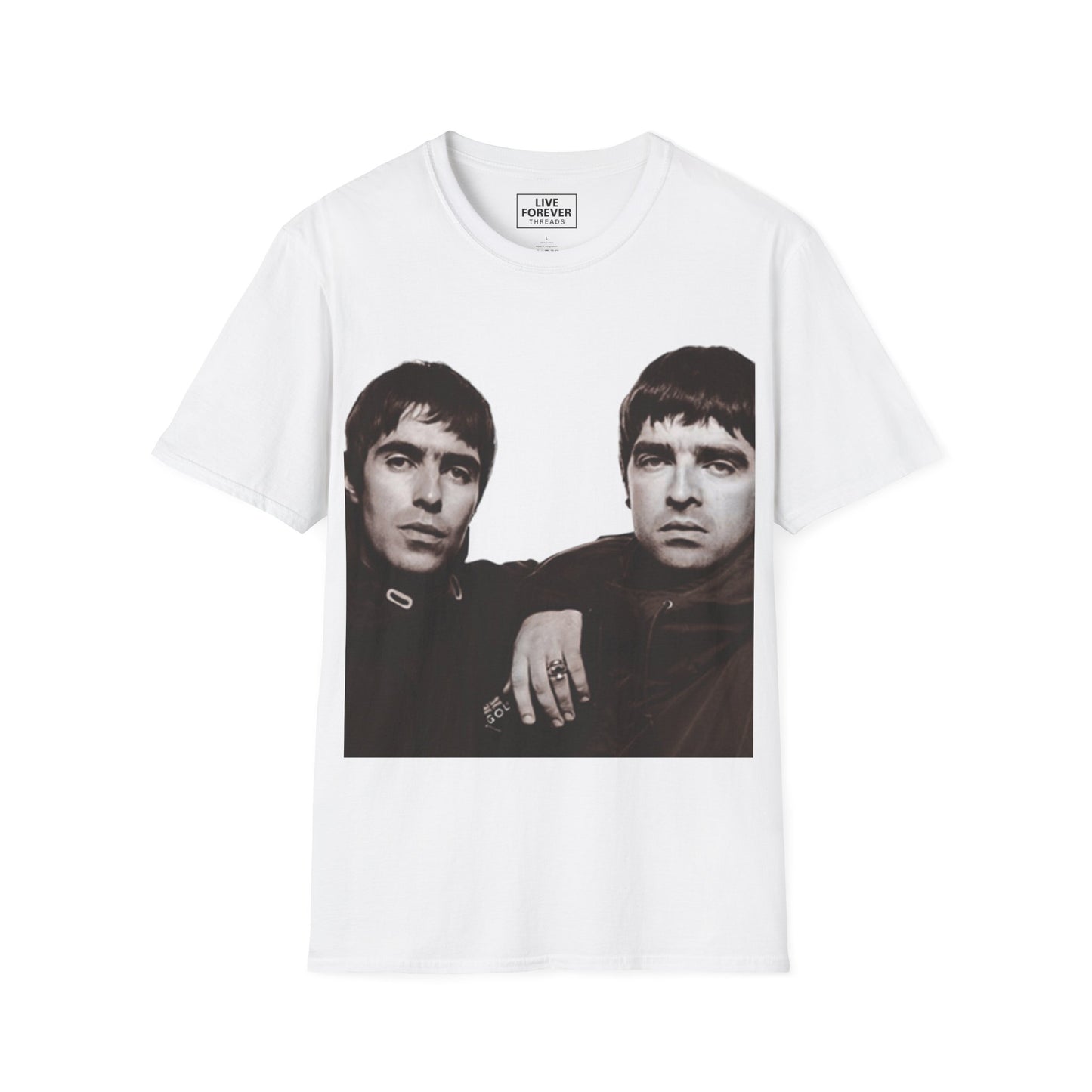 Iconic Liam & Noel Gallagher Oasis T Shirt Britpop Legends 90s Music Icon Tee