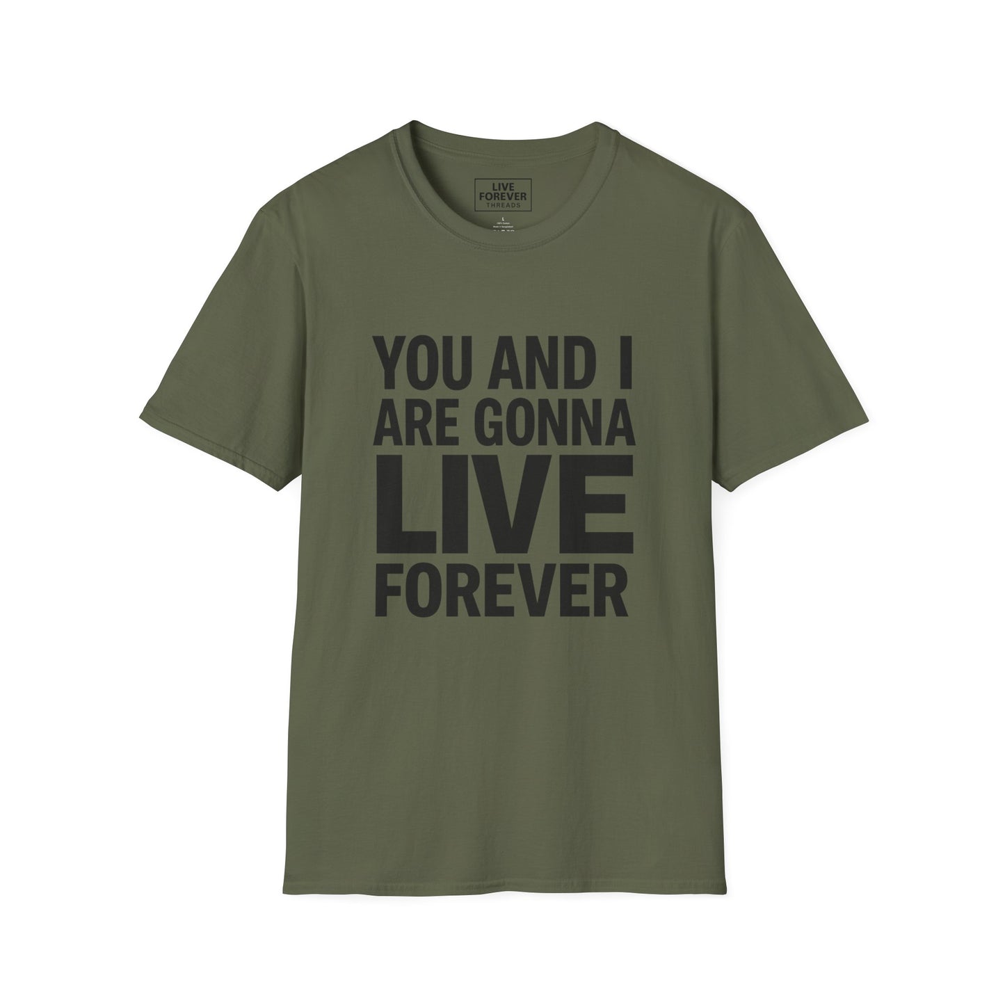 Oasis inspired Live Forever Lyric Graphic T-Shirt