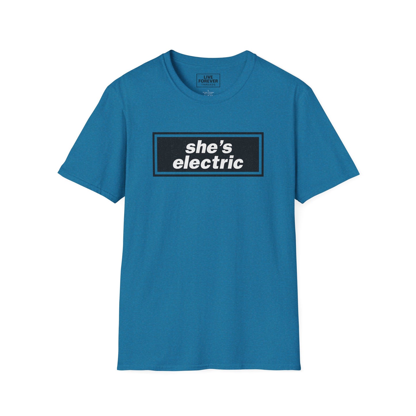 "She’s Electric" Oasis-Inspired Retro Lyric T-shirt