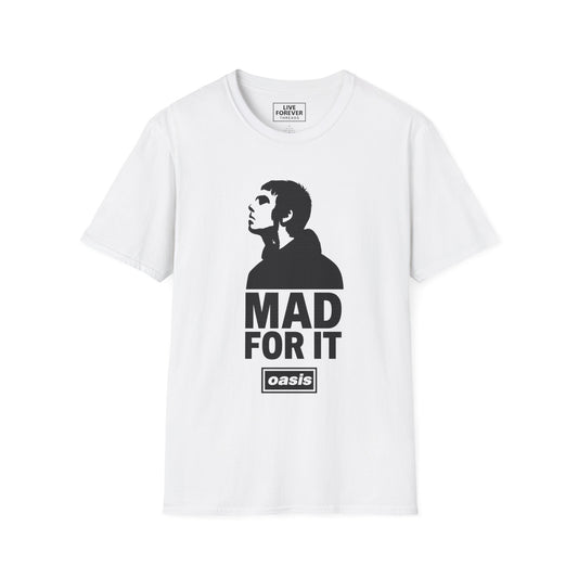 Oasis Inspired 'Mad For It' – Liam Gallagher Graphic T- Shirt