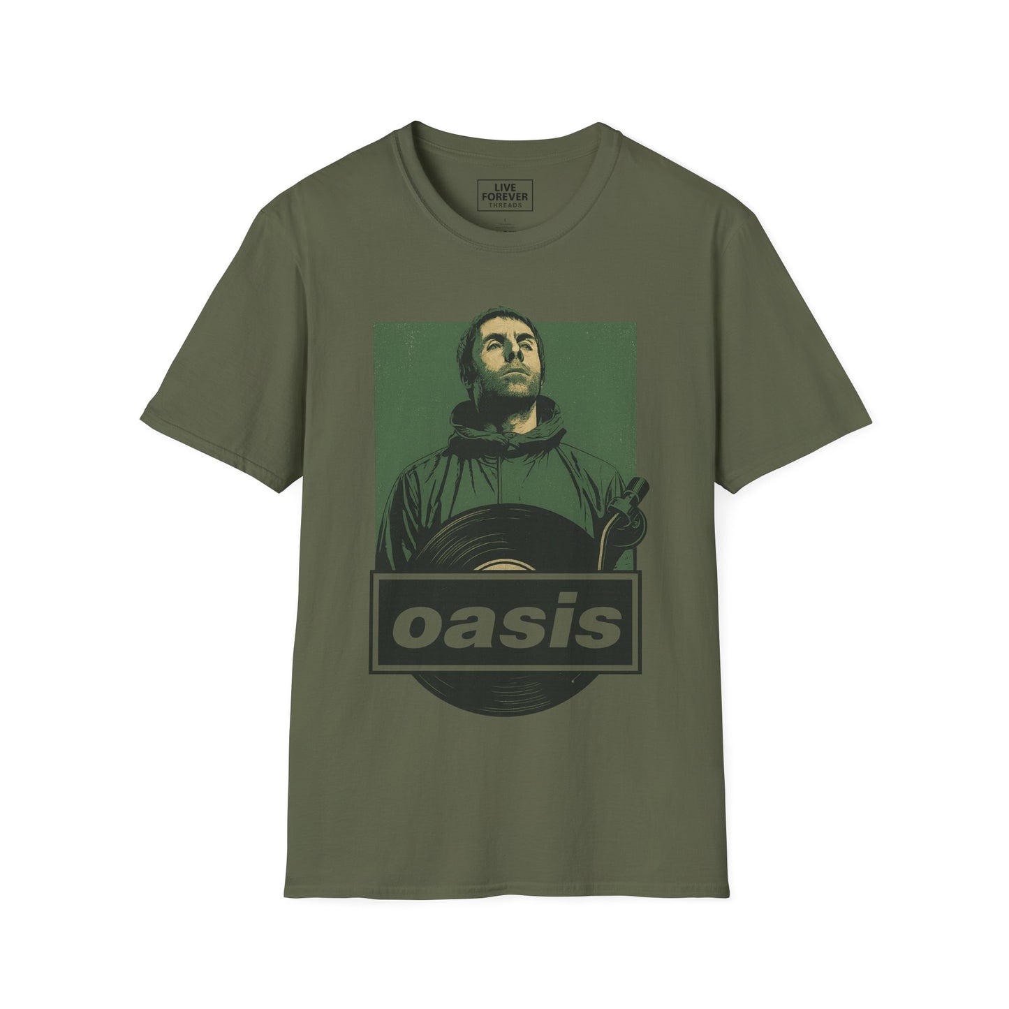 Oasis Liam Vinyl T Shirt – Limited Edition