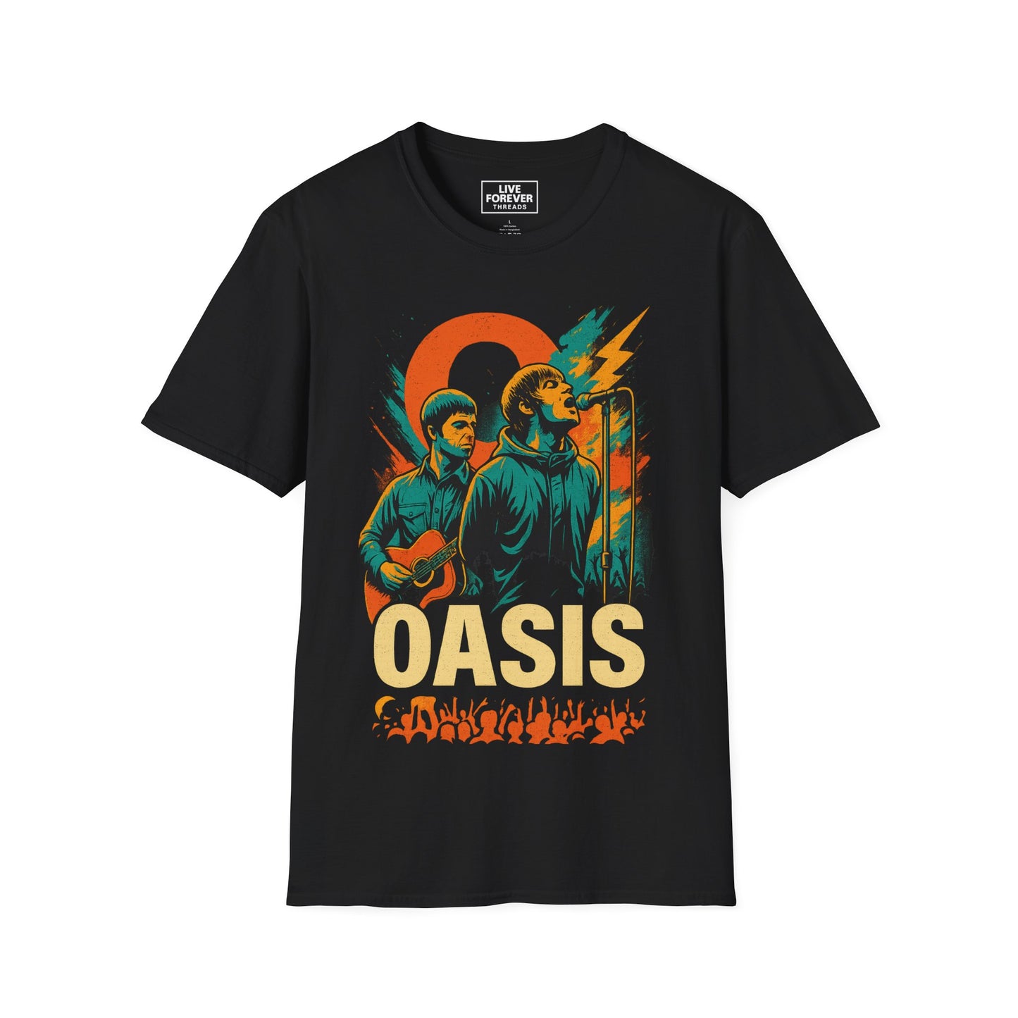 Oasis Reunion Tour Graphic Tee – Liam & Noel Live Forever Design