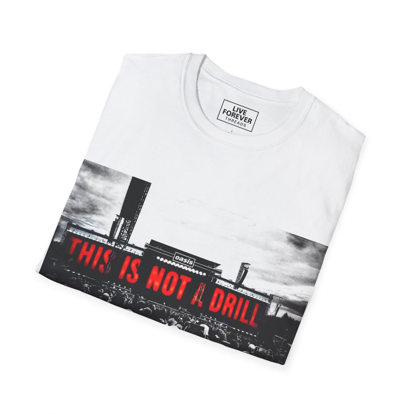 Oasis 25 World Tour T-Shirt THIS IS NOT A DRILL Vintage Concert Tee, Unisex Graphic Tee