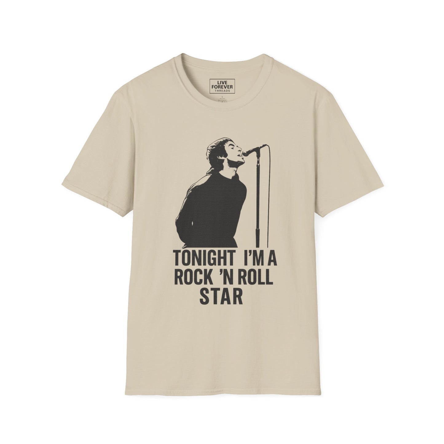 Oasis inspired lyric 'Tonight I’m a Rock 'n' Roll Star' T-Shirt – Liam Gallagher