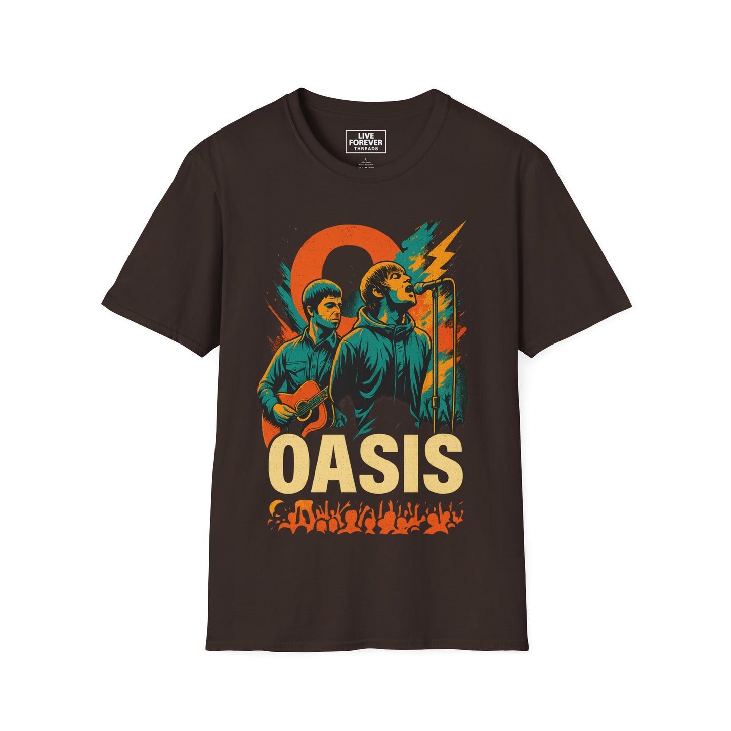 Oasis Reunion Tour Graphic Tee – Liam & Noel Live Forever Design