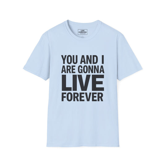 Oasis inspired Live Forever Lyric Graphic T-Shirt