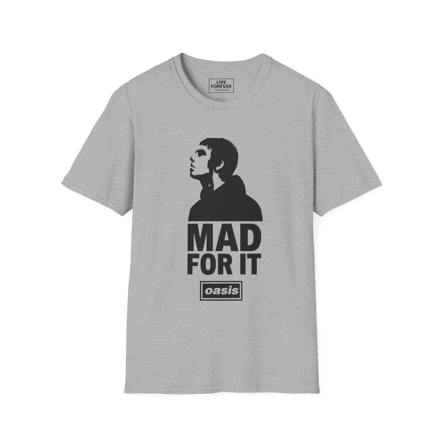 Oasis Inspired 'Mad For It' – Liam Gallagher Graphic T- Shirt