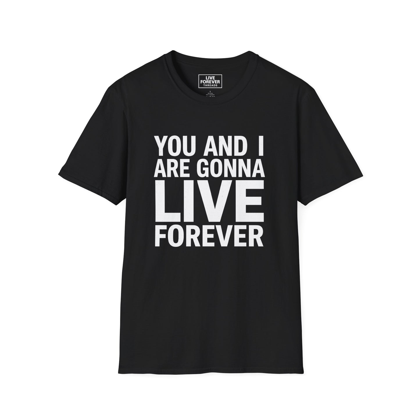 Oasis inspired Live Forever Lyric Graphic T-Shirt