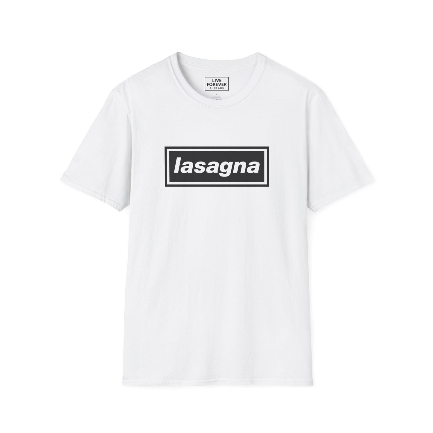 Classic Oasis Inspired Digsy's Dinner 'Lasagna' Lyric T-Shirt for true fans
