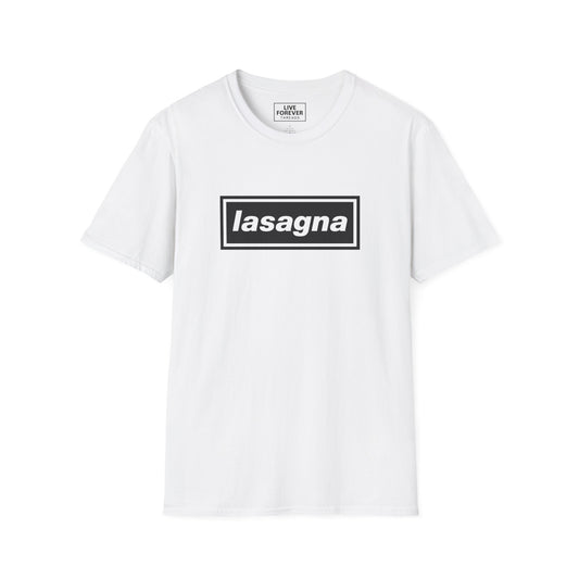 Classic Oasis Inspired Digsy's Dinner 'Lasagna' Lyric T-Shirt for true fans