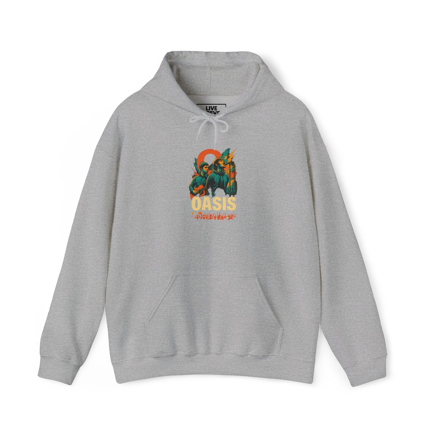 Oasis Live ’25 Tour Hoodie – Rock Band Graphic Sweatshirt with Tour Dates – Britpop Music Merch