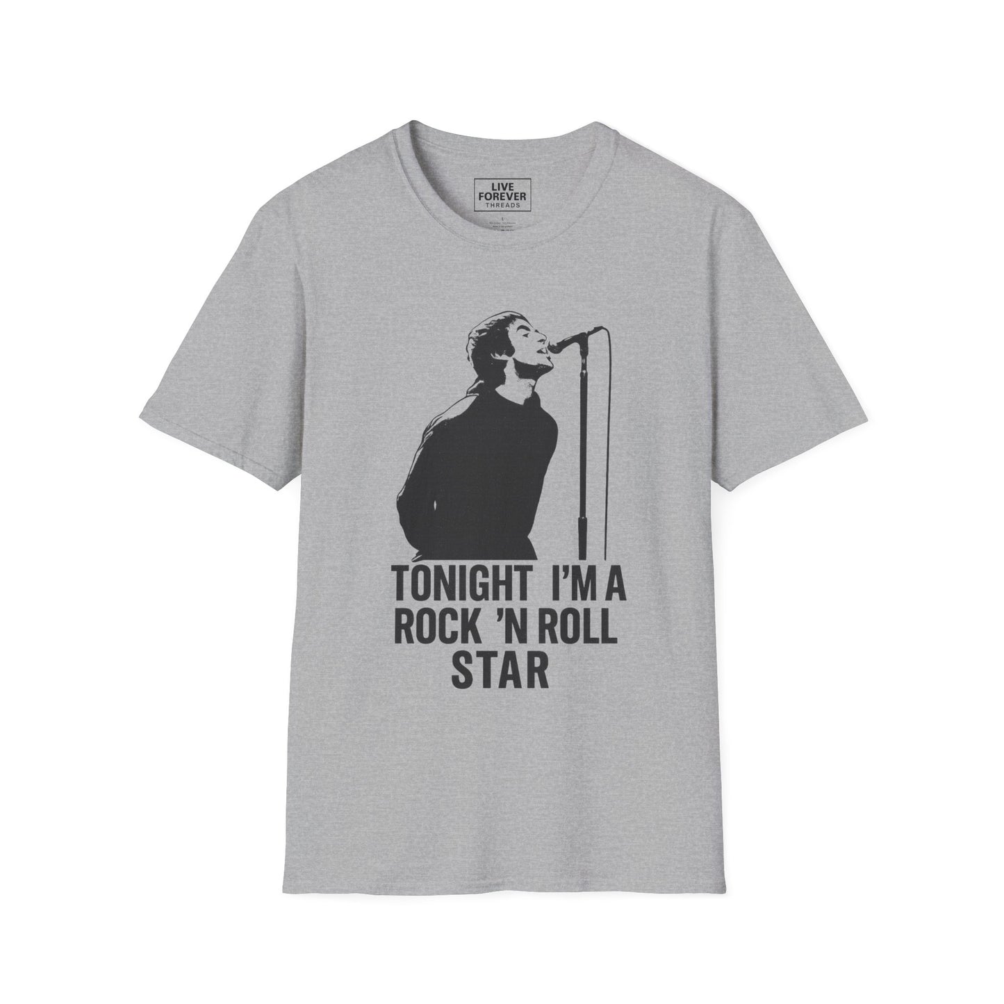 Oasis inspired lyric 'Tonight I’m a Rock 'n' Roll Star' T-Shirt – Liam Gallagher