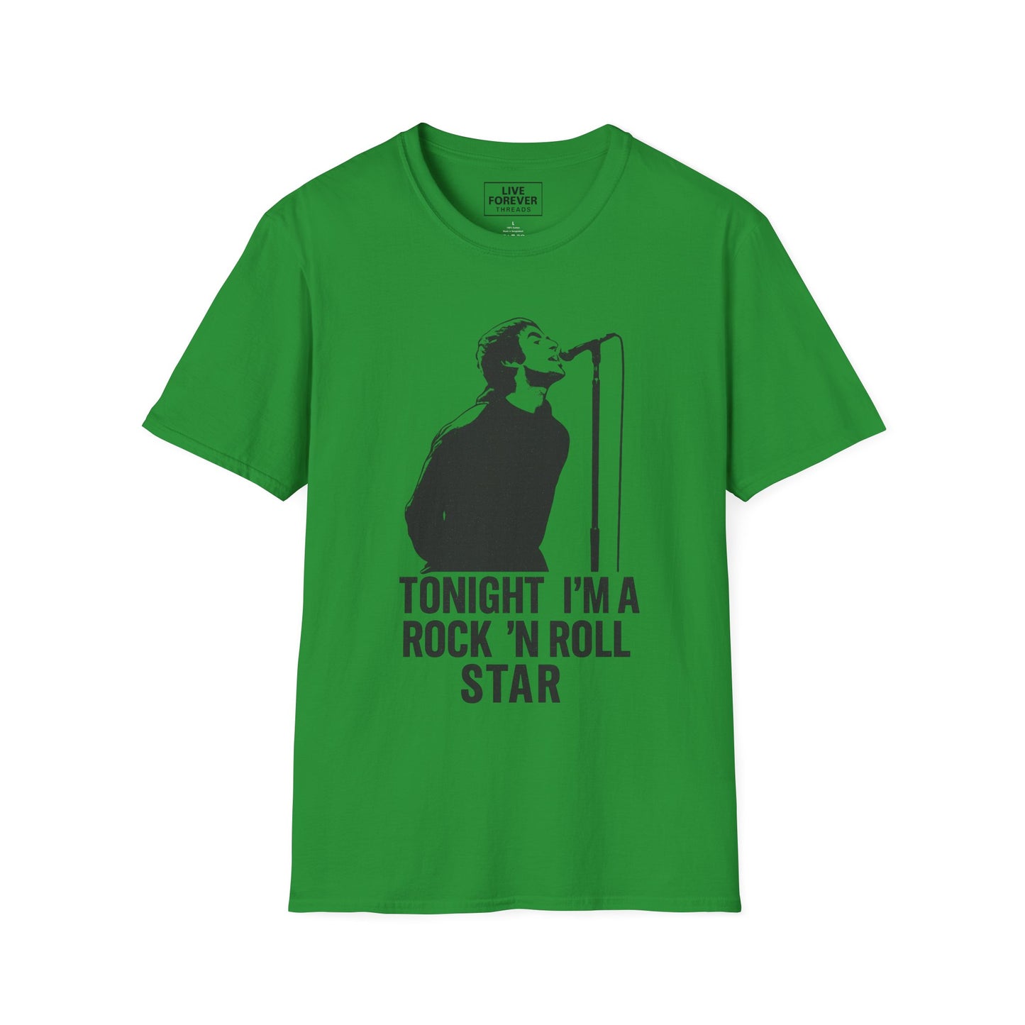 Oasis inspired lyric 'Tonight I’m a Rock 'n' Roll Star' T-Shirt – Liam Gallagher