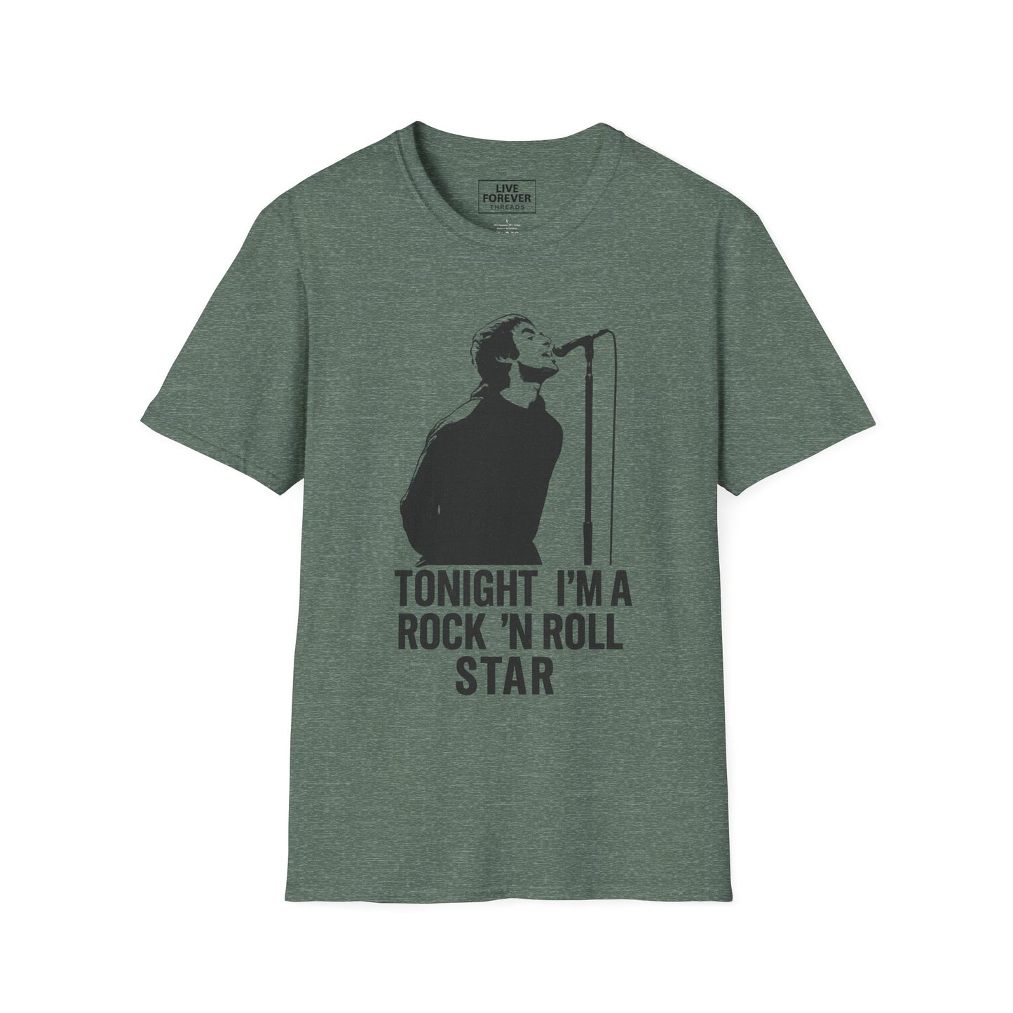 Oasis inspired lyric 'Tonight I’m a Rock 'n' Roll Star' T-Shirt – Liam Gallagher