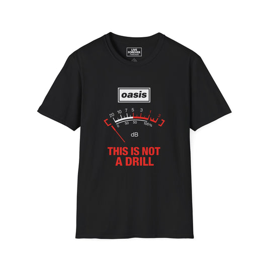 "Oasis inspired ‘This Is Not A Drill’ Frequency T-Shirt design Liam & Noel Gallagher Fan Merch"