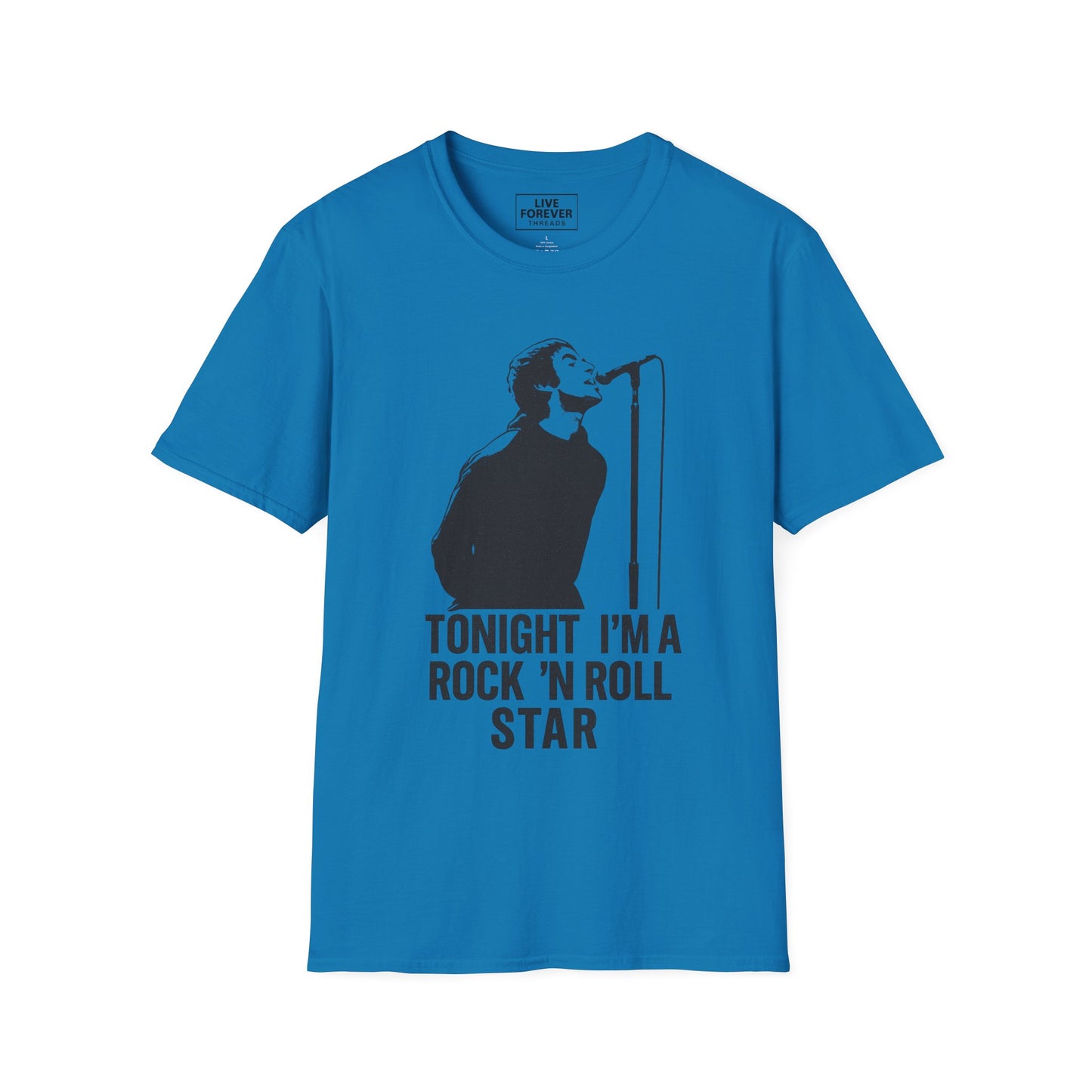 Oasis inspired lyric 'Tonight I’m a Rock 'n' Roll Star' T-Shirt – Liam Gallagher