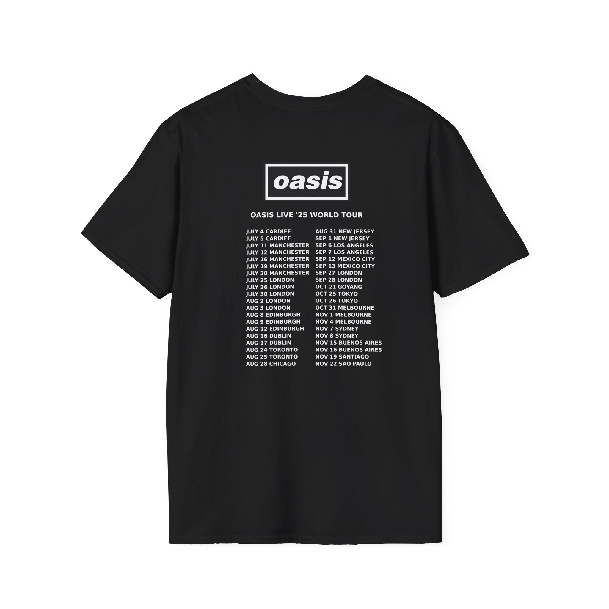 Oasis 25 World Tour T-Shirt THIS IS NOT A DRILL Vintage Concert