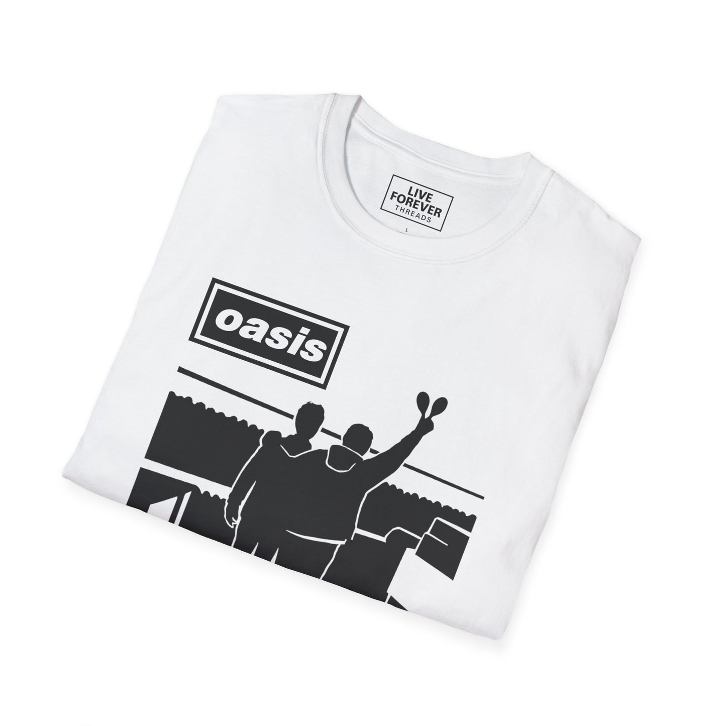 Oasis Stand By Me Inspired T-Shirt – Britpop Fan Silhouette Tee for Music Lovers"