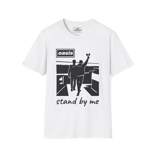 Oasis Stand By Me Inspired T-Shirt – Britpop Fan Silhouette Tee for Music Lovers"