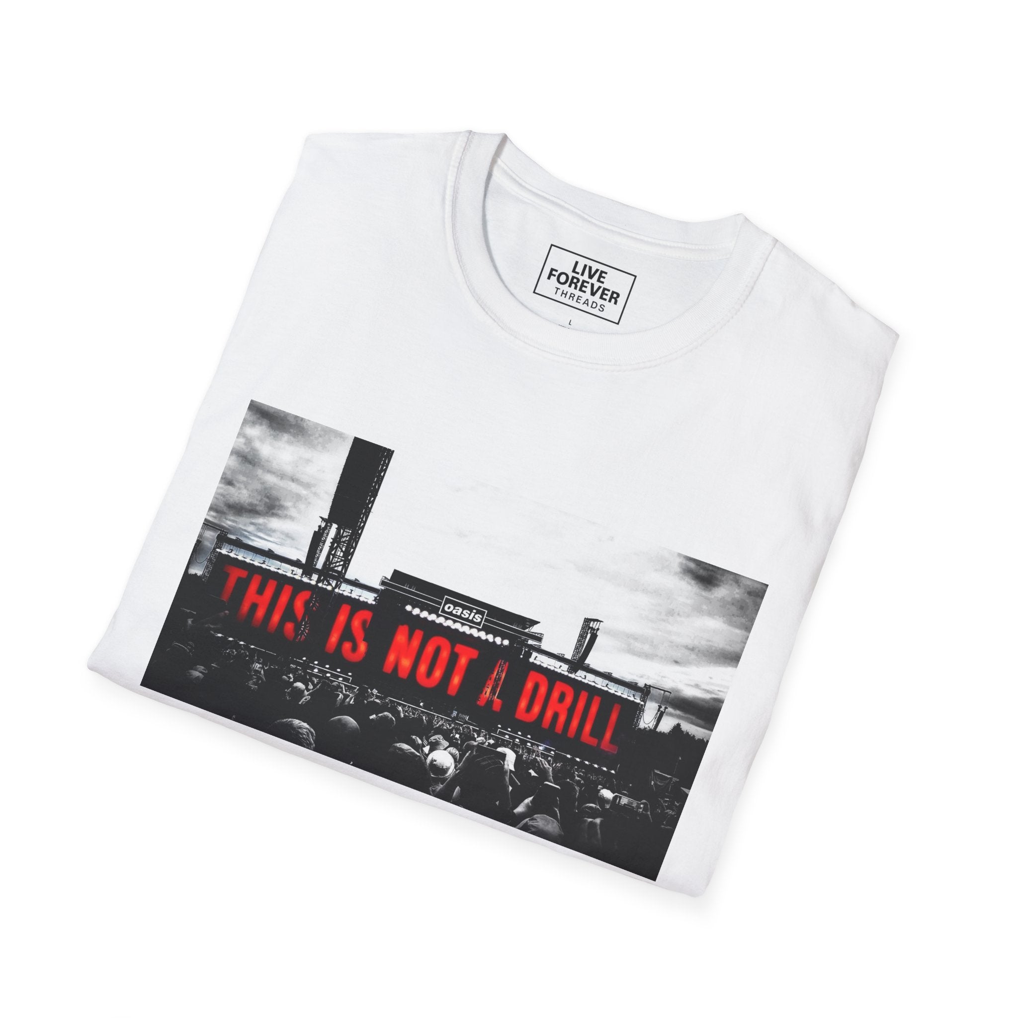 Oasis 25 World Tour T-Shirt THIS IS NOT A DRILL Vintage Concert