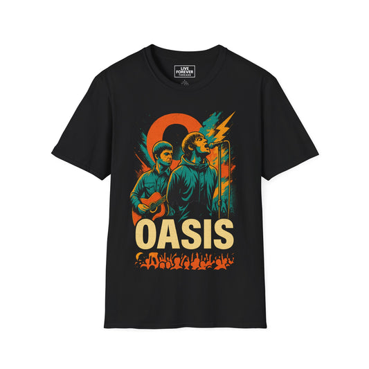 Oasis Reunion Tour Graphic Tee – Liam & Noel Live Forever Design