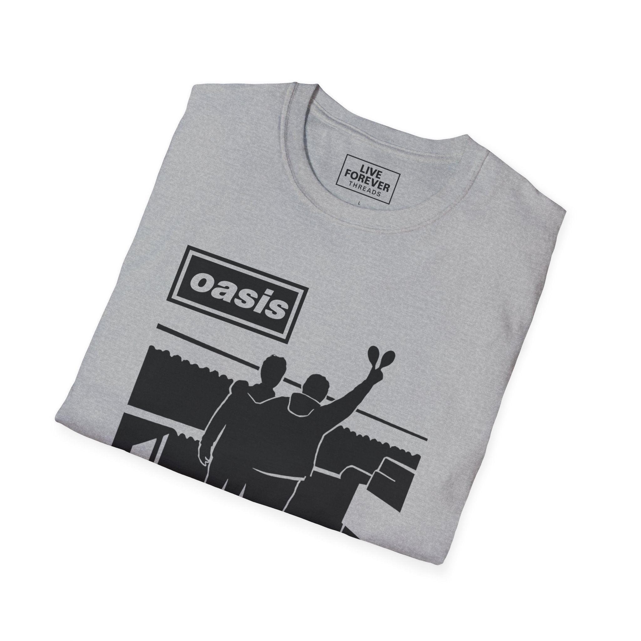 Oasis Stand By Me Inspired T-Shirt – Britpop Fan Silhouette Tee