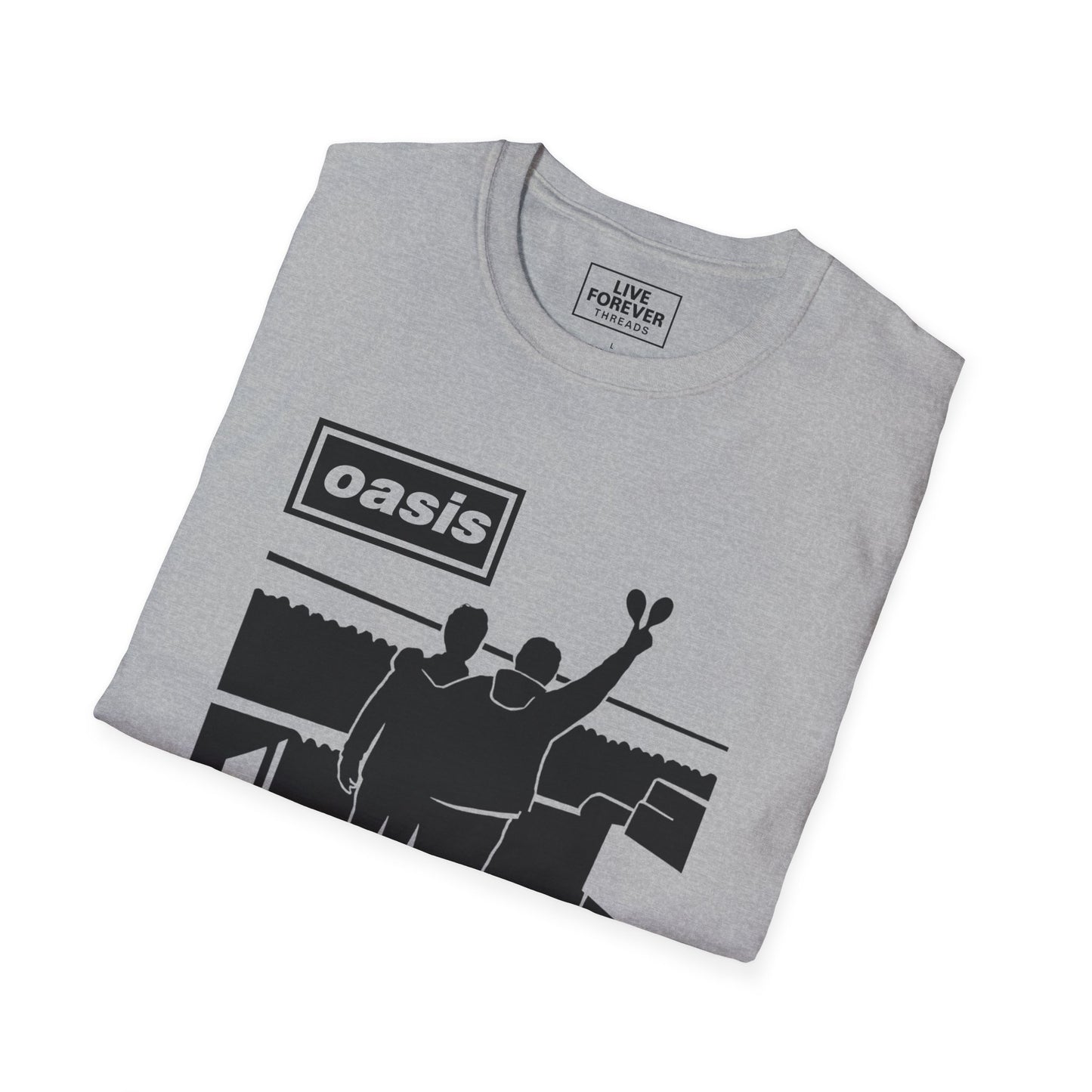 Oasis Stand By Me Inspired T-Shirt – Britpop Fan Silhouette Tee for Music Lovers"