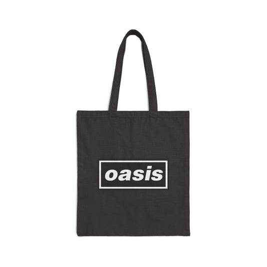 Oasis Cotton Canvas Tote Bag - Eco-Friendly Shopping Bag, Beach Tote, Gift for Music Lovers, Reusable Grocery Bag, Arts & Crafts Bag
