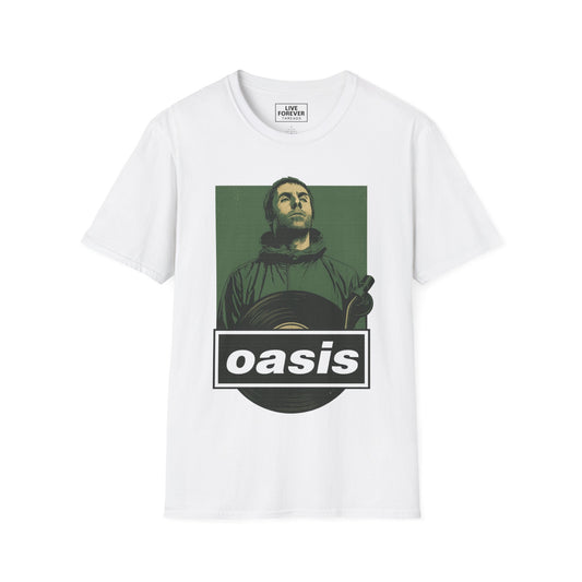 Oasis Liam Vinyl T Shirt – Limited Edition