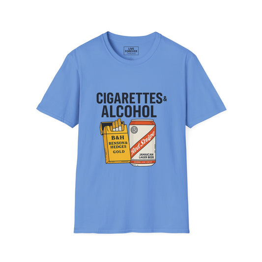 Cigarettes & Alcohol - Oasis Inspired Lyric T-Shirt