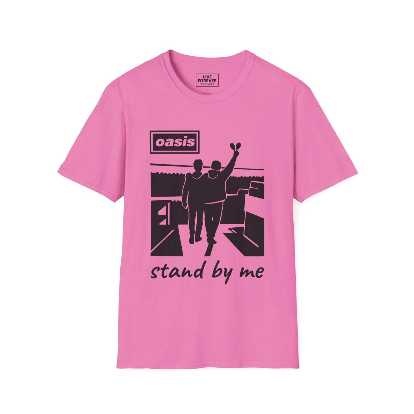 Oasis Stand By Me Inspired T-Shirt – Britpop Fan Silhouette Tee for Music Lovers"